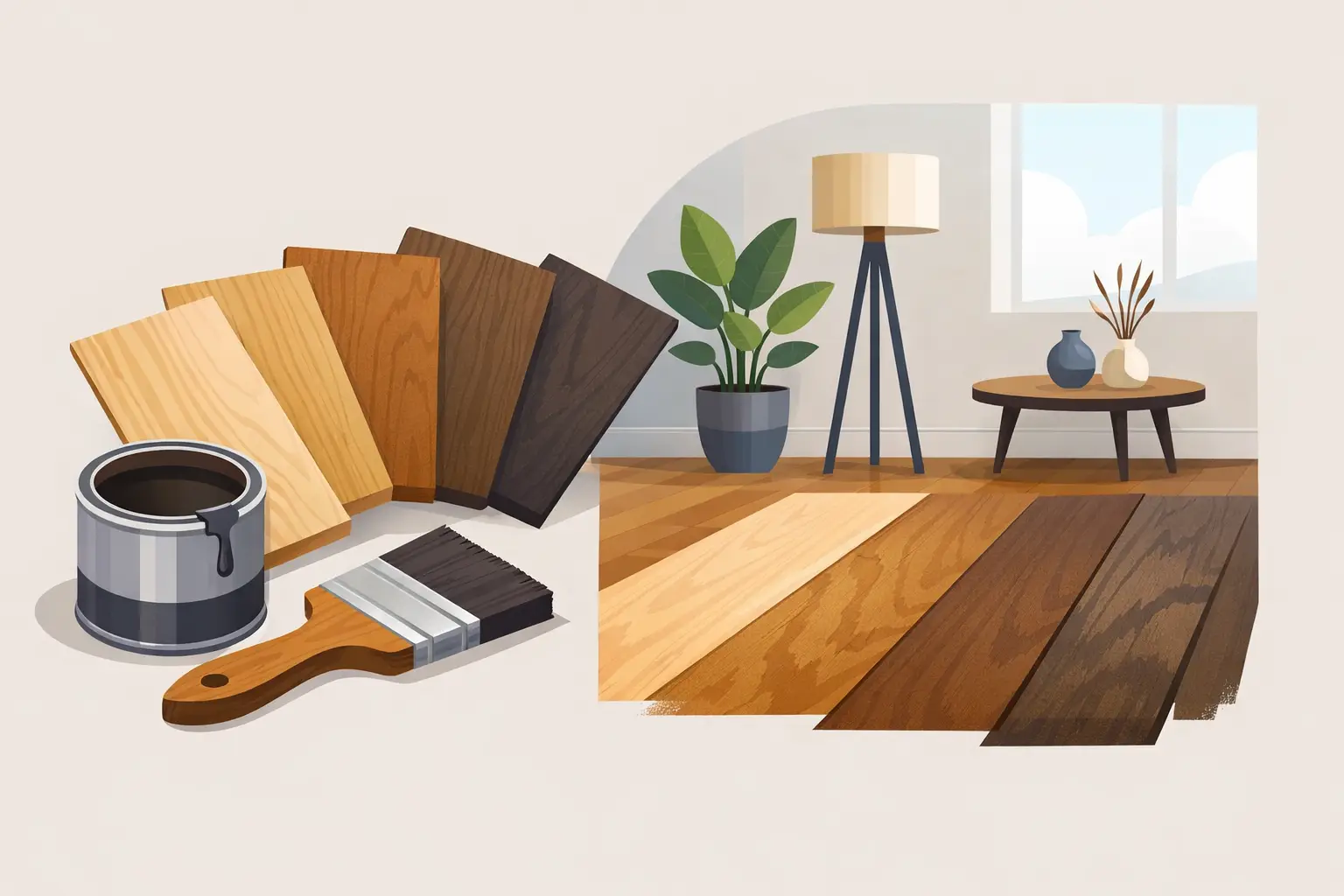 Custom Stain Colors for Hardwood Floors