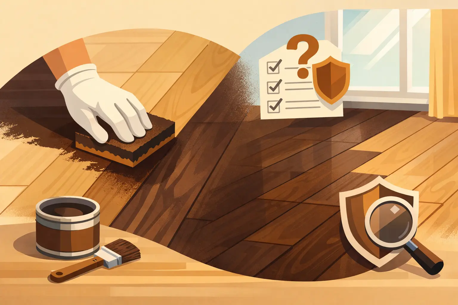 Can You Stain Hardwood Floors Darker Safely?