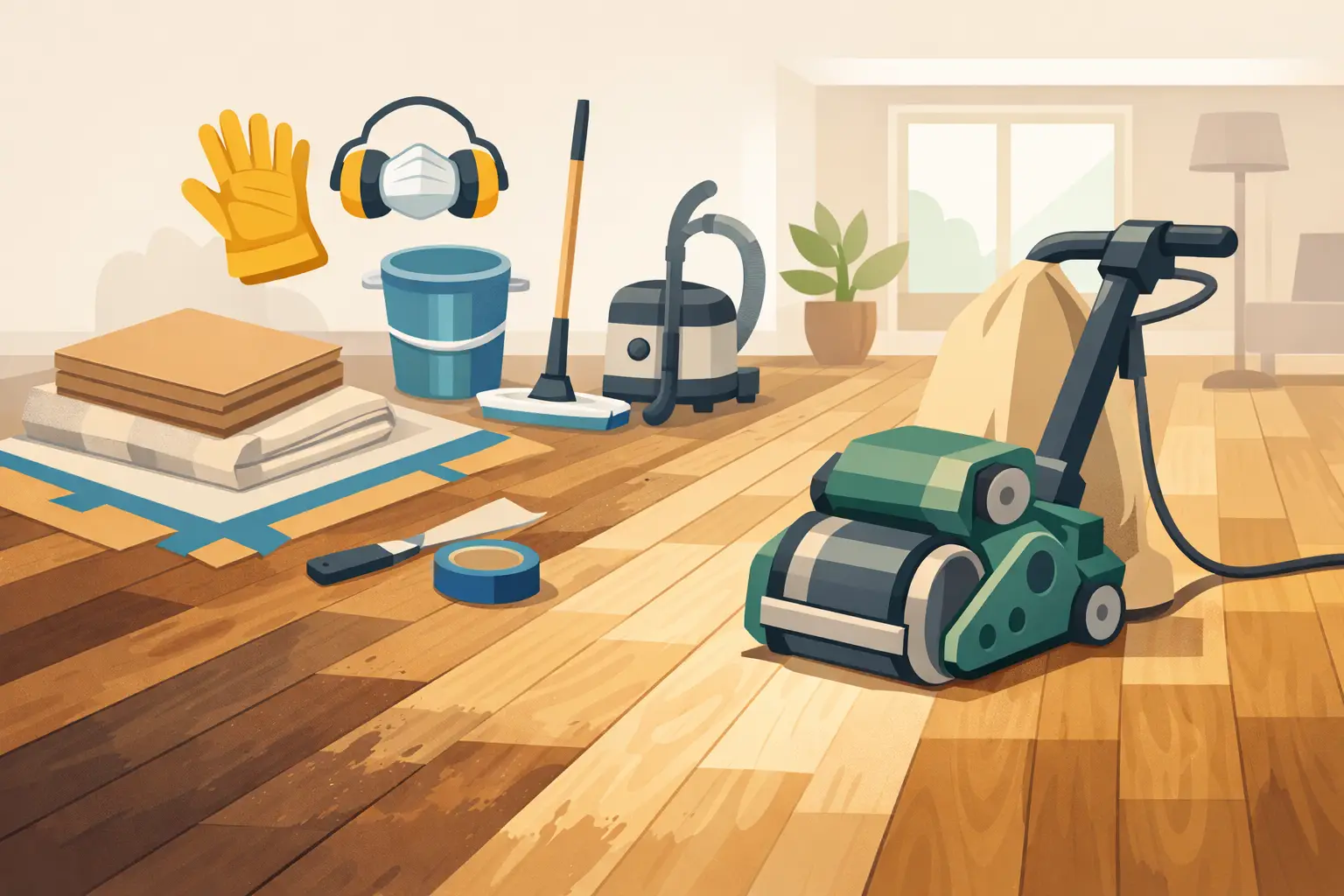Wood Floor Sanding Preparation Guide for Homes