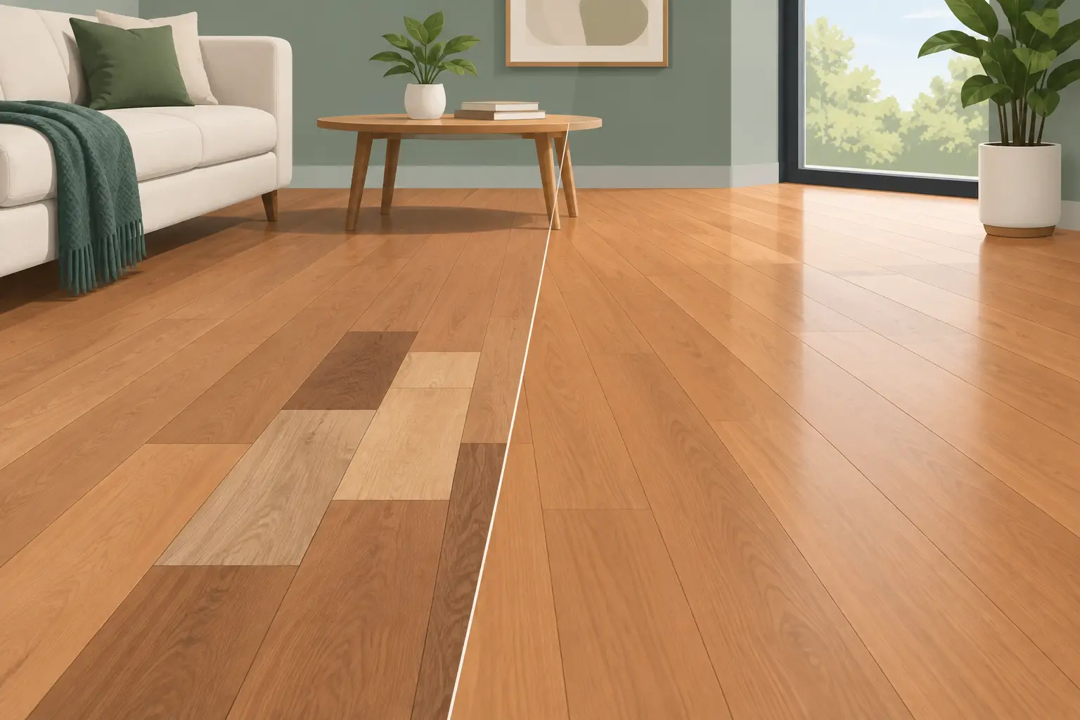 Matching Hardwood Floors Without the Patchwork